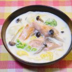 白菜と秋鮭のクリーム煮